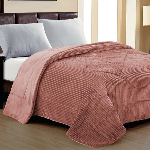 Coberdrom Canelado Plush – Manta Plush com Textura - Lora Enxovais