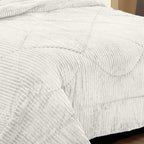 Coberdrom Canelado Plush – Manta Plush com Textura - Lora Enxovais