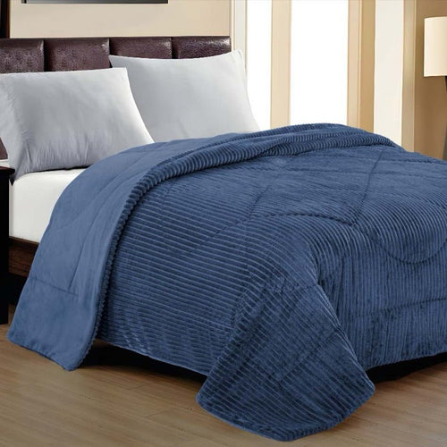 Coberdrom Canelado Plush – Manta Plush com Textura - Lora Enxovais