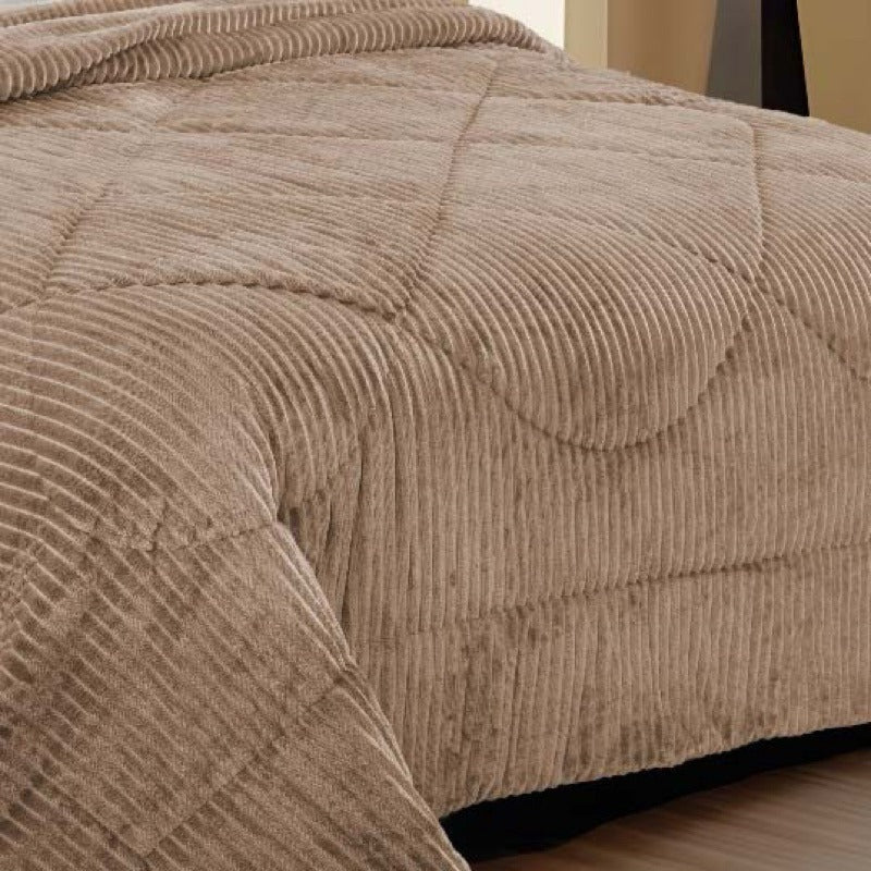 Coberdrom Canelado Plush – Manta Plush com Textura - Lora Enxovais
