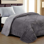 Coberdrom Canelado Plush – Manta Plush com Textura - Lora Enxovais