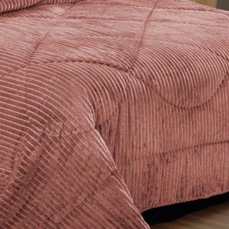 Coberdrom Canelado Plush – Manta Plush com Textura - Lora Enxovais