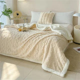 Cobertor Manta Glamour Casal Dupla Face com Sherpa - Lora Enxovais