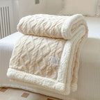 Cobertor Manta Glamour Casal Dupla Face com Sherpa - Lora Enxovais