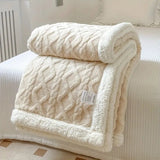 Cobertor Manta Glamour Casal Dupla Face com Sherpa - Lora Enxovais