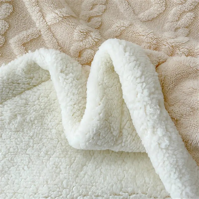 Cobertor Manta Glamour Casal Dupla Face com Sherpa - Lora Enxovais