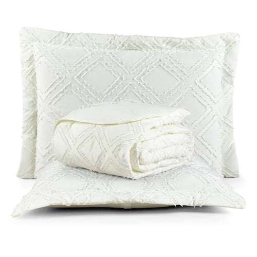 Cobre Leito 300 Fios Dupla Face 3 peças Boho - Lora Enxovais