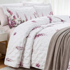 Cobre-Leito Garden Estampado Percal 300 Fios | 03 Peças - Lora Enxovais