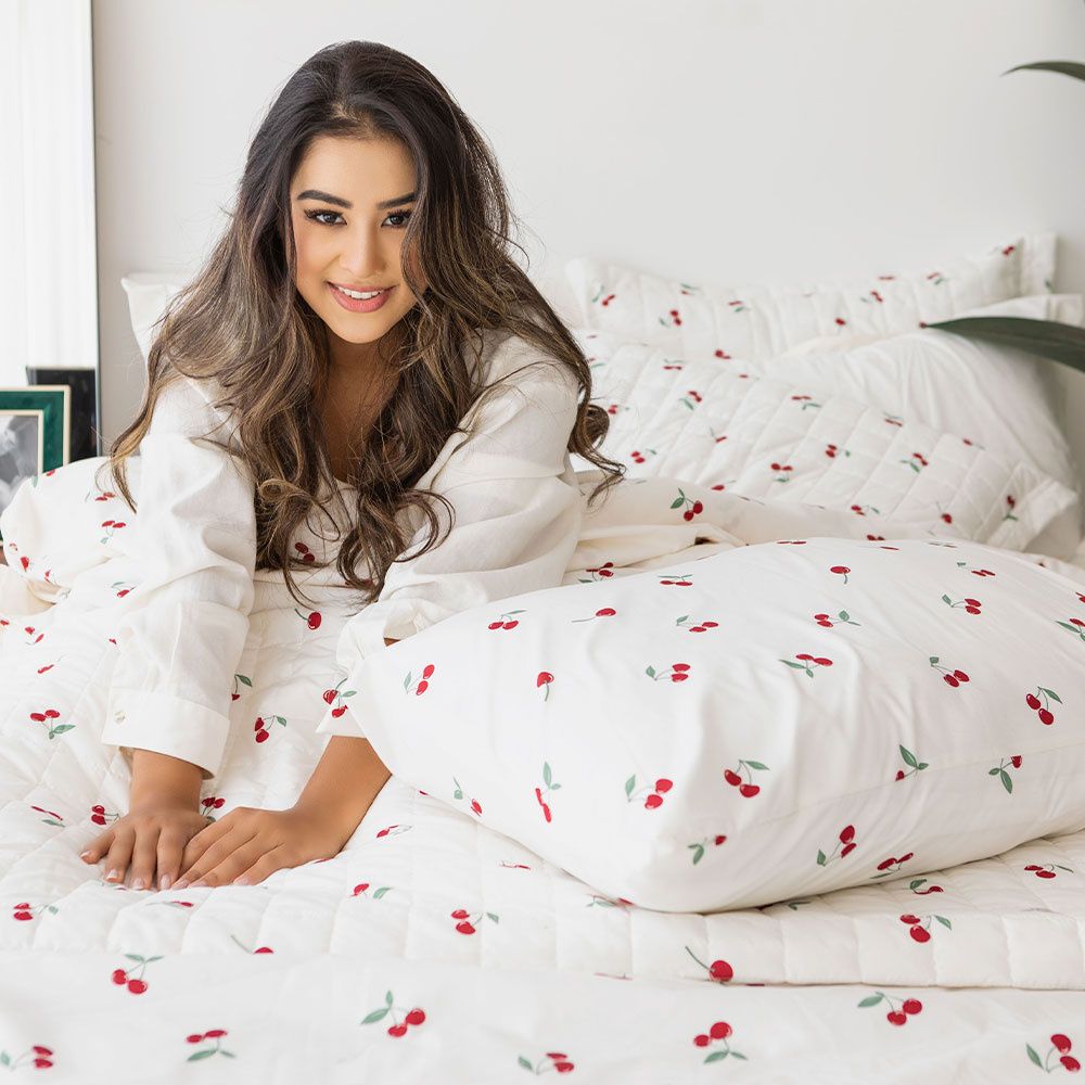 Jogo de lençol 200 Fios Casal Padrão 4 peças Jazz Estampado - Lora Enxovais