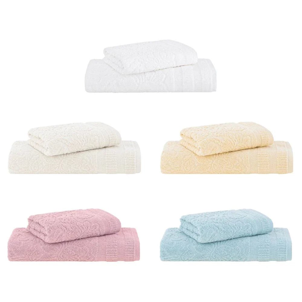 Jogo de Toalhas Veneza Extra Soft 2 Peças - 550 g/m² - Lora Enxovais