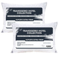 Kit 2 Travesseiro Extra Firme Hotel Collection Fibra Siliconada Premium - Lora Enxovais