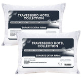 Kit 2 Travesseiro Extra Firme Hotel Collection Fibra Siliconada Premium - Lora Enxovais