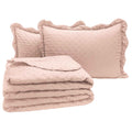 Kit Cobre Leito Percal 300 Fios Toque de Pluma Dupla Face Bold 03 Peças - Lora Enxovais