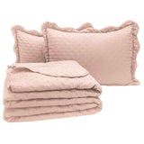 Kit Cobre Leito Percal 300 Fios Toque de Pluma Dupla Face Bold 03 Peças - Lora Enxovais
