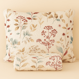 Kit Colcha Cobre Leito 3 Peças Dupla Face Estampado Floral Garden - Lora Enxovais
