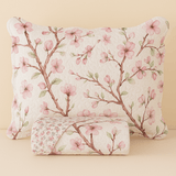 Kit Colcha Cobre Leito 3 Peças Dupla Face Estampado Floral Garden - Lora Enxovais