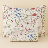 Kit Colcha Cobre Leito 3 Peças Dupla Face Estampado Floral Garden - Lora Enxovais
