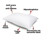 Kit de 2 ou 4 Travesseiros Pluma de Ganso - Lora Enxovais