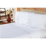 Kit Edredom De Luxo 11 Peças Damasco Cama Casal Queen King Percal 200 Fios - Lora Enxovais