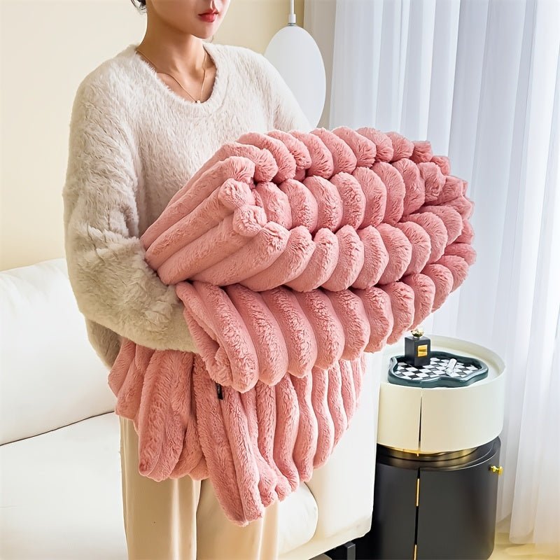 Manta Jacquard - Fleece Macio - Lora Enxovais