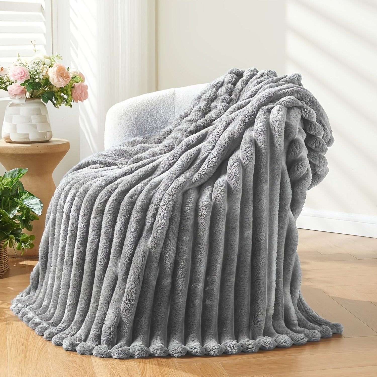 Manta Jacquard - Fleece Macio - Lora Enxovais