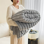 Manta Jacquard - Fleece Macio - Lora Enxovais