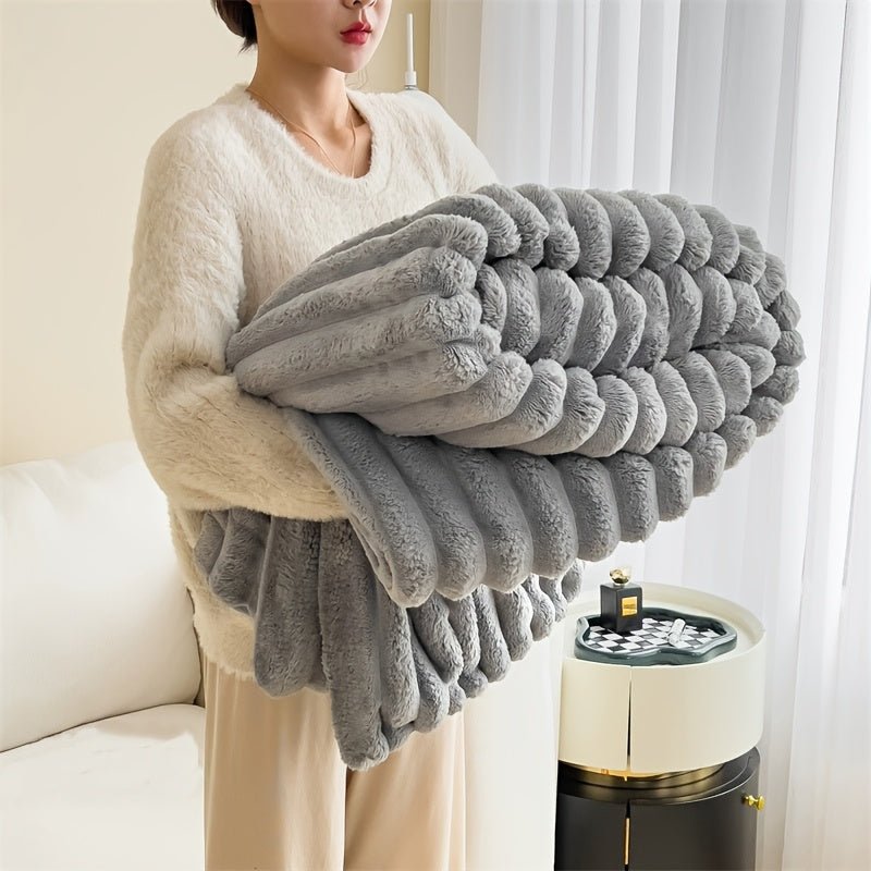 Manta Jacquard - Fleece Macio - Lora Enxovais