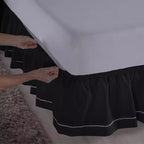 Saia Para Cama Box Casal/Queen Em Detalhe Ponto Palito - Lora Enxovais