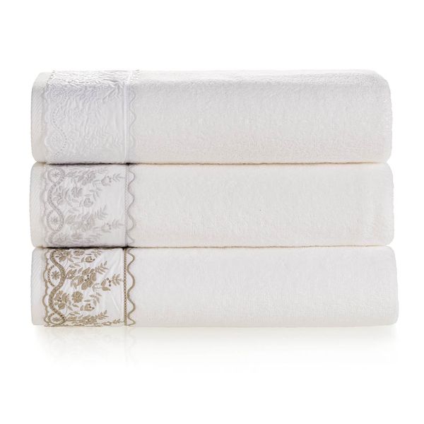 Toalha de Lavabo Fio Penteado Bordado Antônia - Lora Enxovais