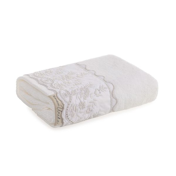 Toalha de Lavabo Fio Penteado Bordado Antônia - Lora Enxovais