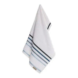 Toalha de Rosto Lumina Branco e Azul - Lora Enxovais