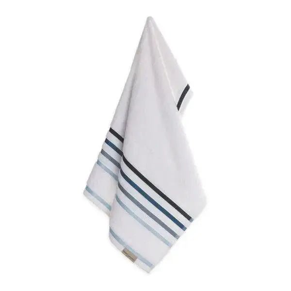 Toalha de Rosto Lumina Branco e Azul - Lora Enxovais