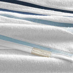 Toalha de Rosto Lumina Branco e Azul - Lora Enxovais